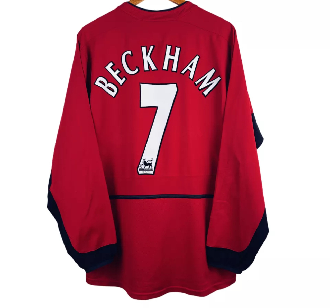 2002-2004 Manchester United Maillot Beckham manches longues