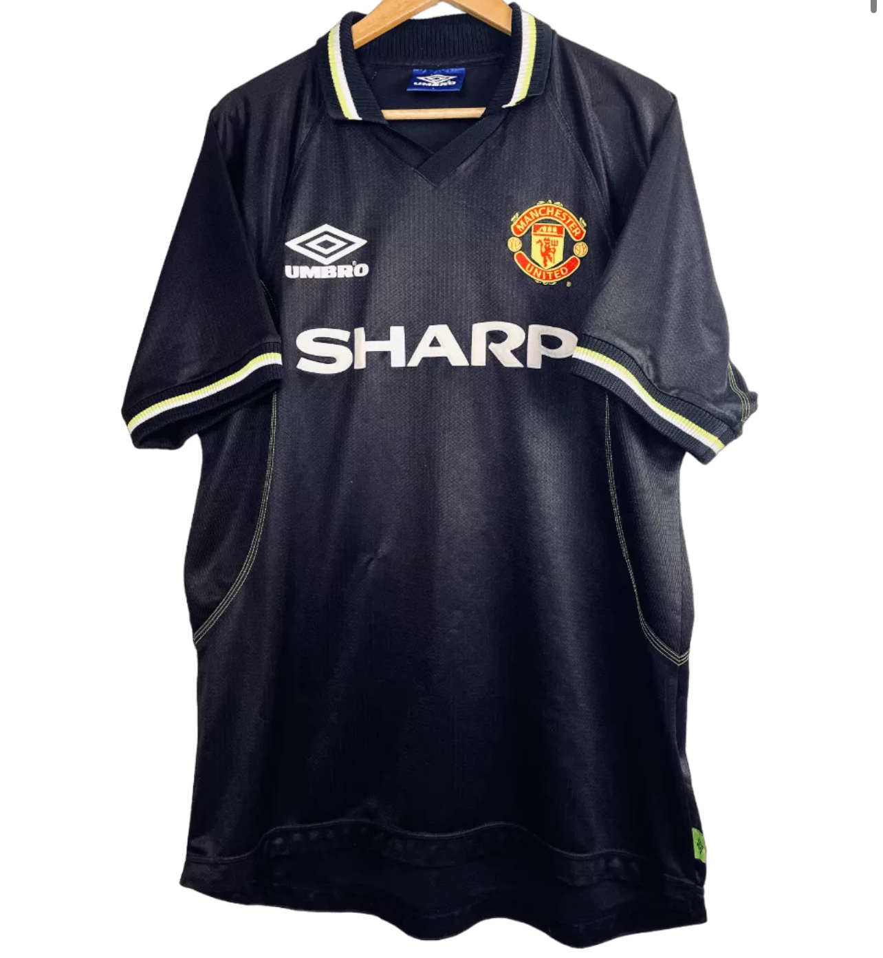 1998-1999 Manchester United Maillot Beckham manches courtes