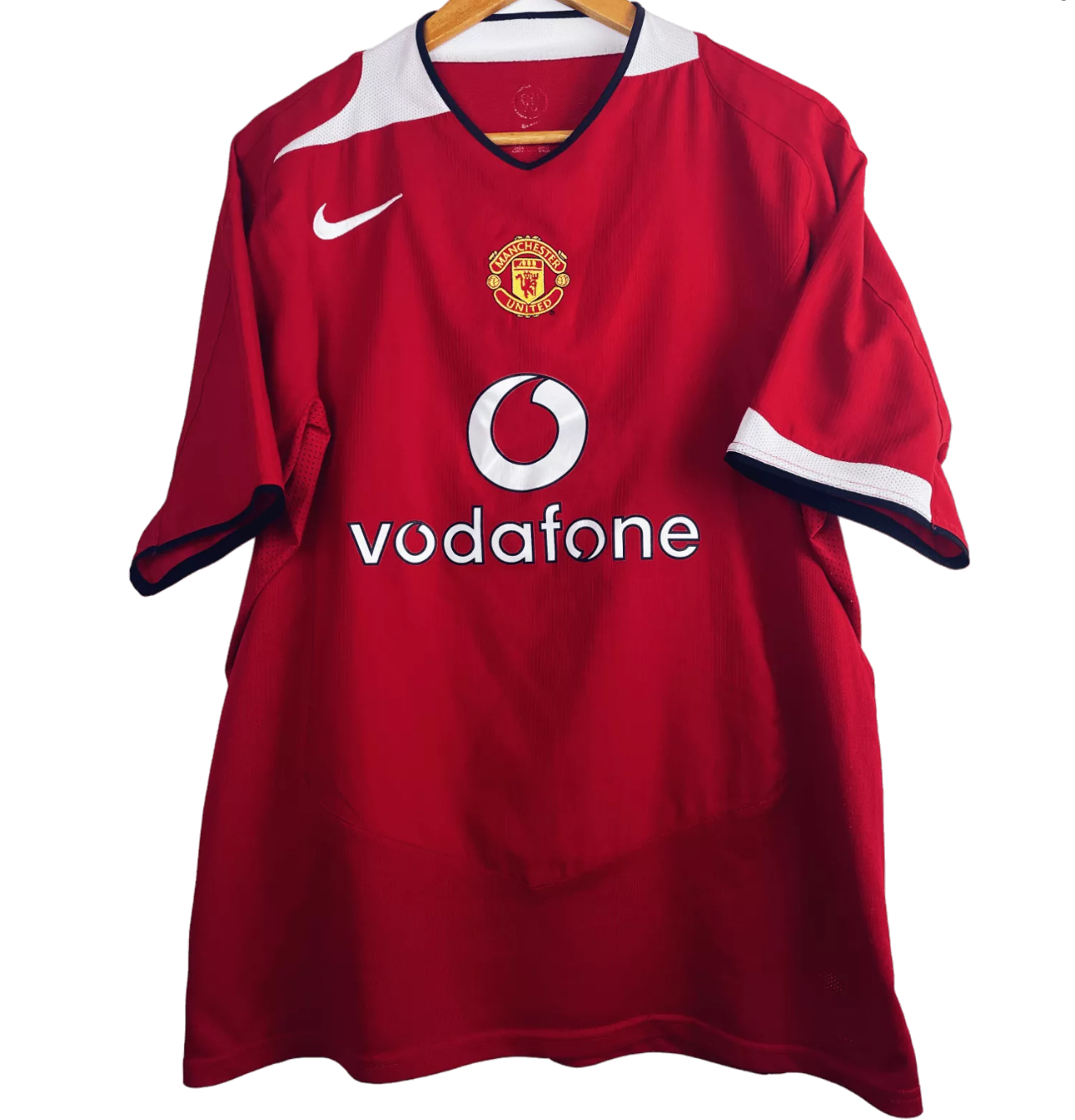 2004-2006 Manchester United Maillot Ronaldo manches courtes 