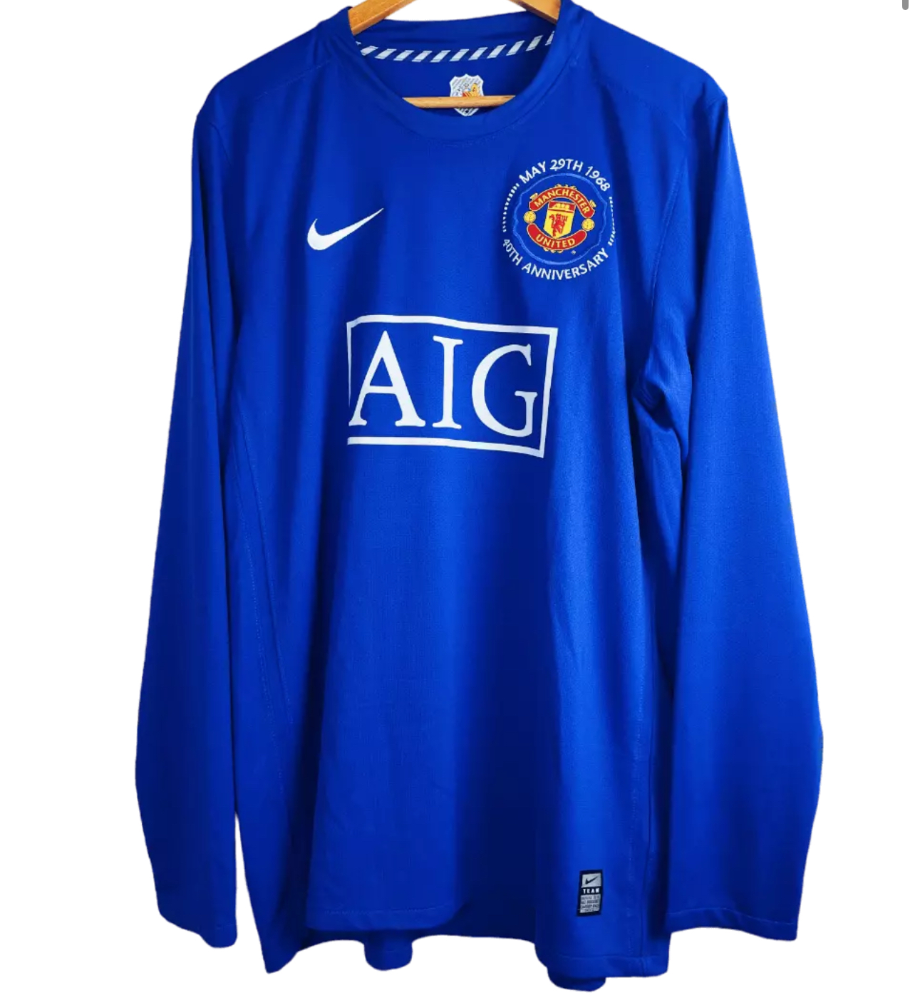 2008-2009 Manchester United Maillot Ronaldo manches longues