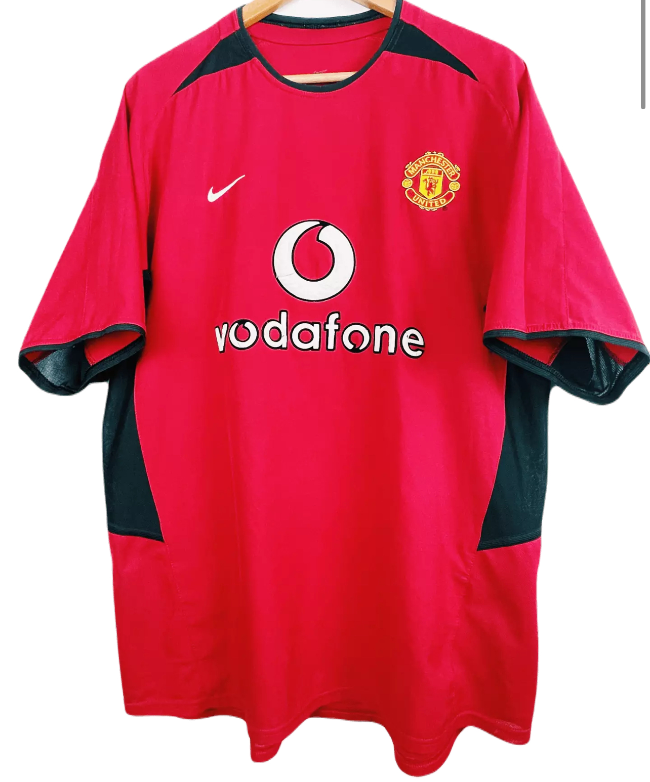 2003-2004 Manchester United Maillot Saha manches courtes 