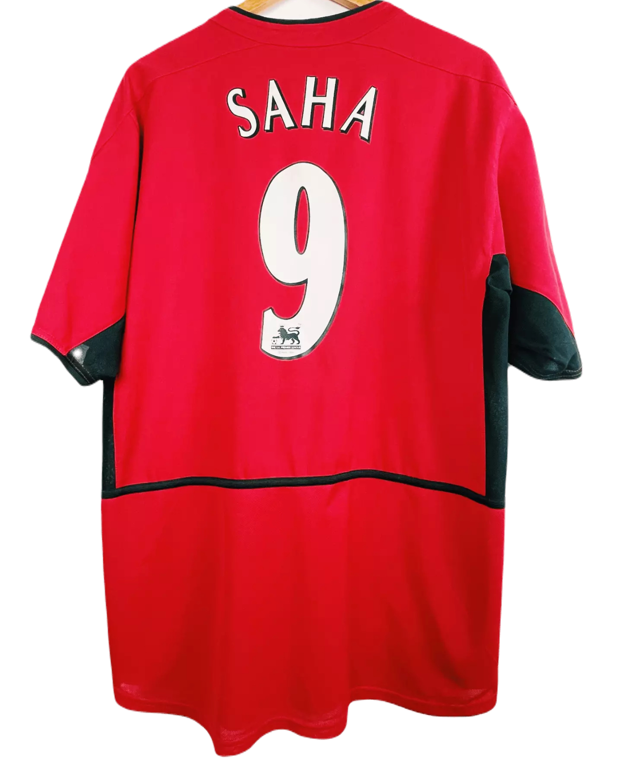 2003-2004 Manchester United Maillot Saha manches courtes 