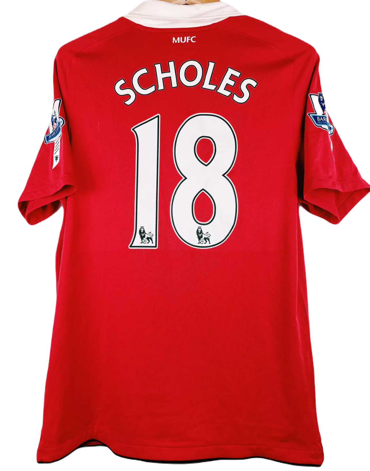 2010-2011 Manchester United Maillot Scholes manches courtes 