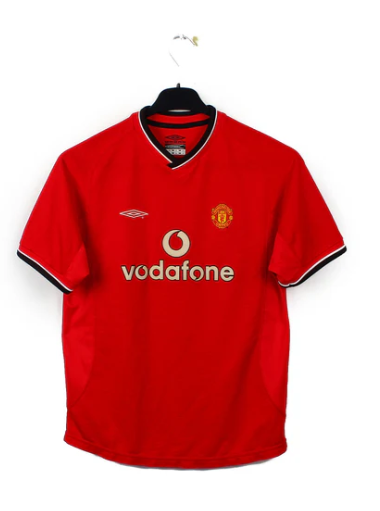 2000-2002 Manchester United Maillot Veron manches courtes 
