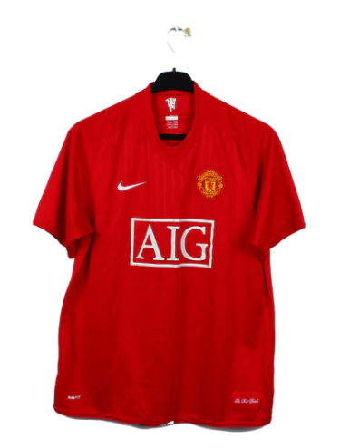 2007-2009 Manchester United Maillot Hargreaves manches courtes 