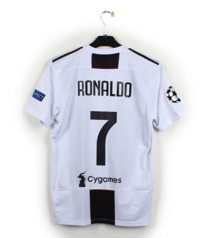 2018-2019 Juventus Maillot Ronaldo manches courtes