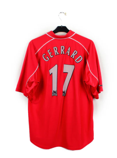 2000-2002 Liverpool Gerrard manches courtes