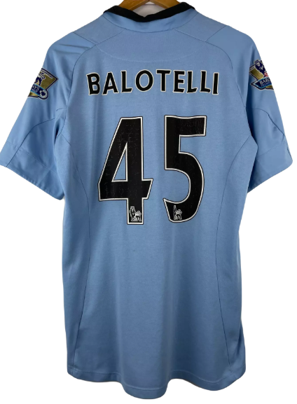 2012-2013 Manchester City Maillot Balotelli domicile manches courtes
