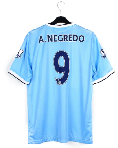 2013-2014 Manchester City Maillot Negredo manches courtes