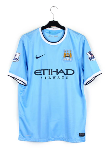 2013-2014 Manchester City Maillot Negredo manches courtes