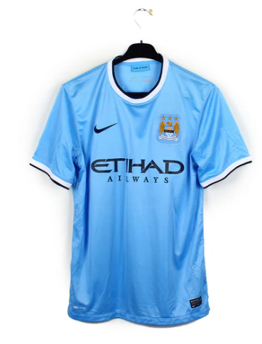 2013-2014 Manchester City Maillot Jovetić manches courtes