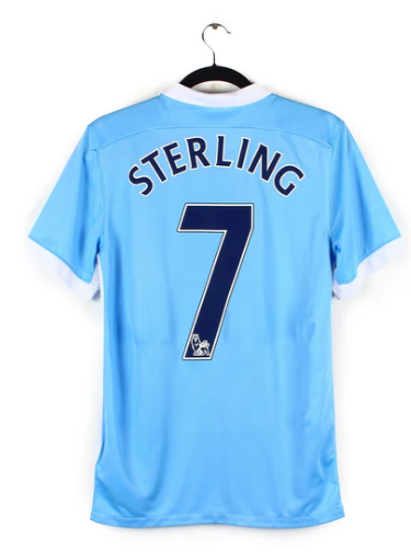 2015-2016 Manchester City Maillot Sterling manches courtes