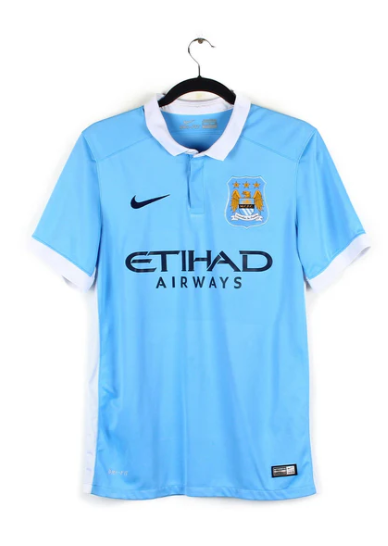 2015-2016 Manchester City Maillot Sterling manches courtes