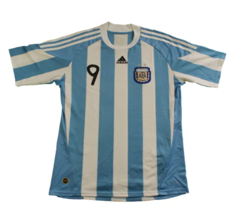 2010 Argentine Maillot Higuain manches courtes