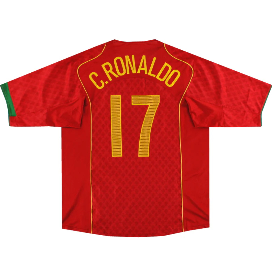 2004 Portugal Maillot Ronaldo manches courtes