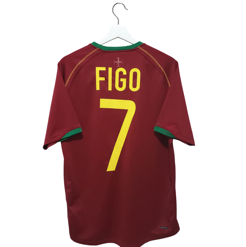 2006 Portugal Maillot Figo manches courtes