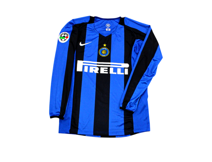 Maillot Adriano Numéro 10 - Inter Milan 2004-2005 manches longues