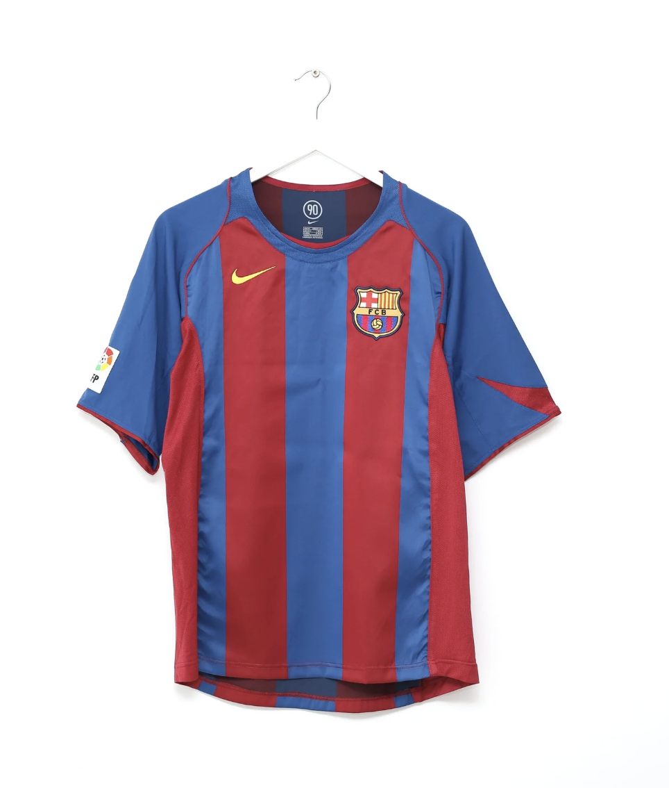 2004-2005 FC Barcelone Maillot Messi manches courtes