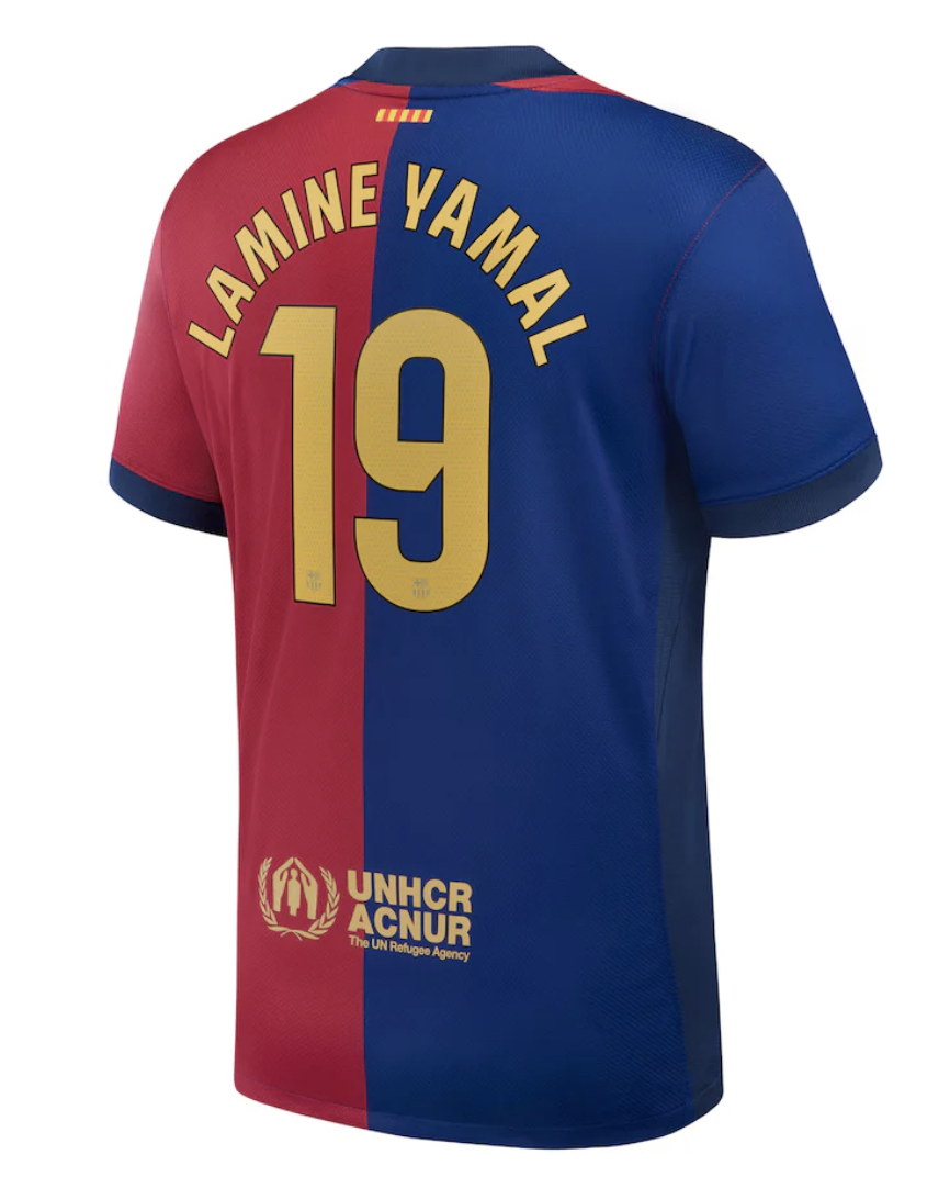 2024-2025 FC Barcelone Maillot Lamine Yamal manches courtes