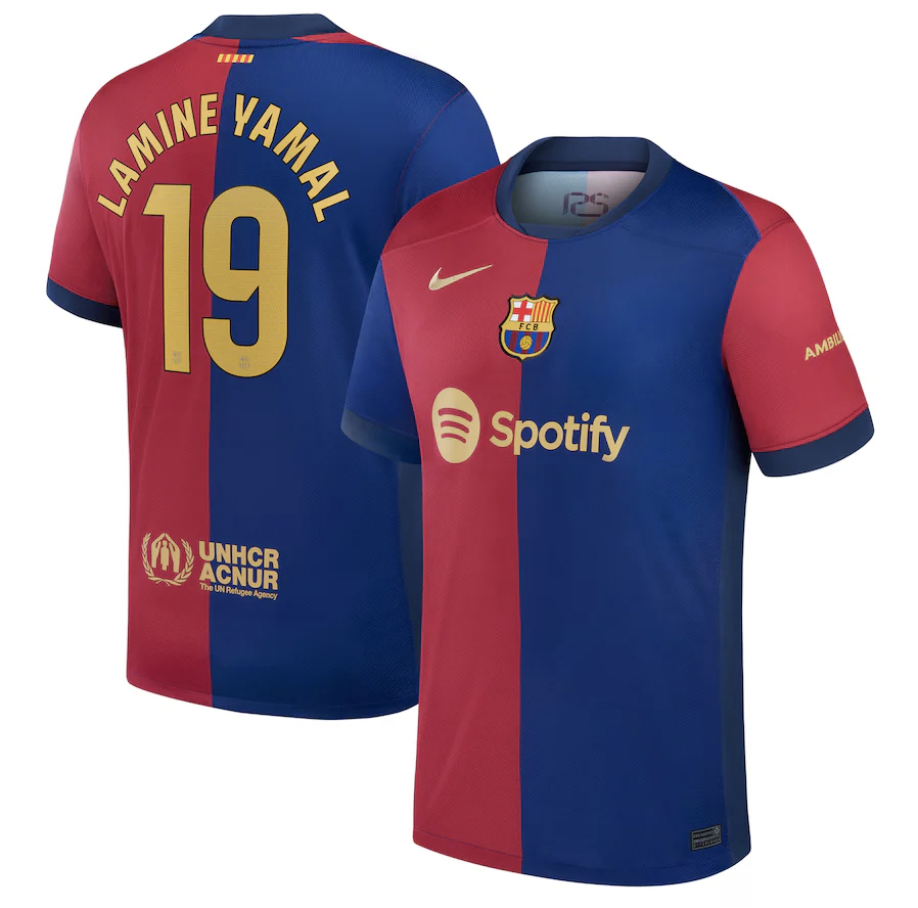 2024-2025 FC Barcelone Maillot Lamine Yamal manches courtes