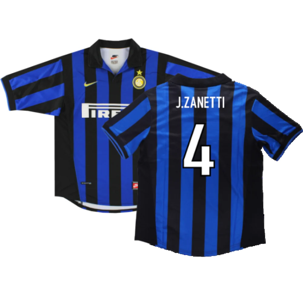 Maillot Zanetti domicile manches courtes INT - Inter Milan 1998-1999