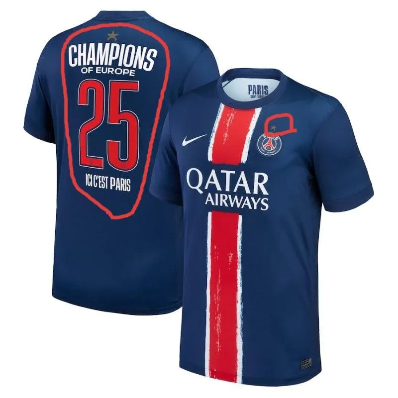 Maillot PSG Champions d'Europe 2025 