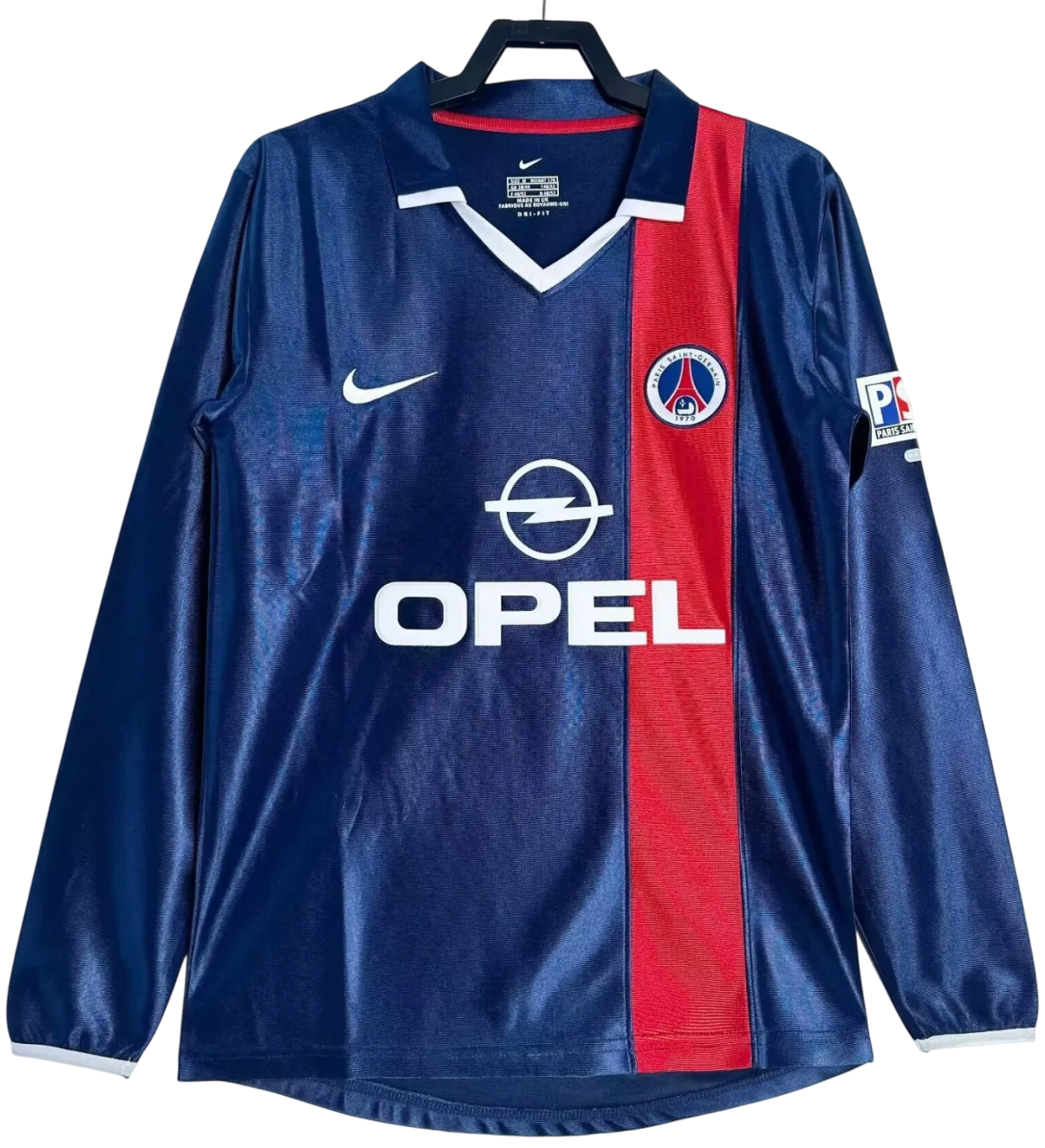 Maillot PSG - Paris Saint-Germain 2001-2002 manches longues