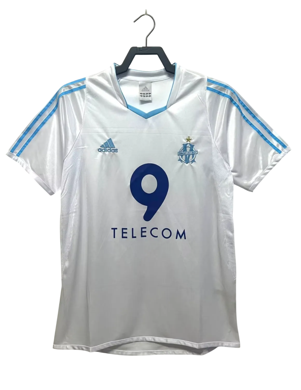 2003-2004 Olympique de Marseille domicile Maillot manches courtes