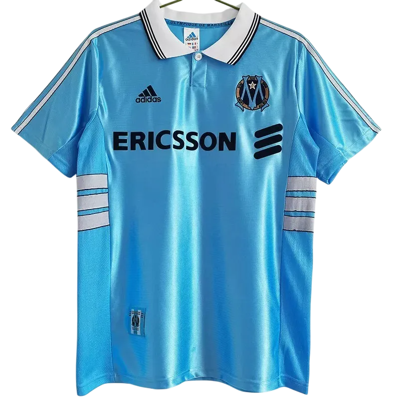 1998-1999 Olympique de Marseille extérieur Maillot manches courtes