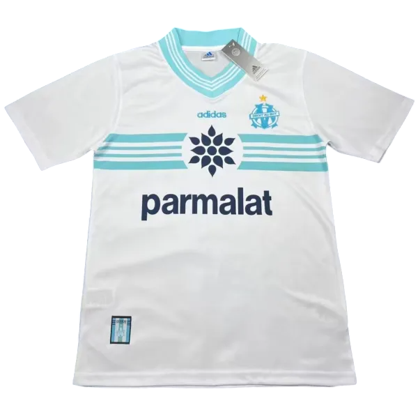 1996-1997 Olympique de Marseille domicile Maillot manches courtes