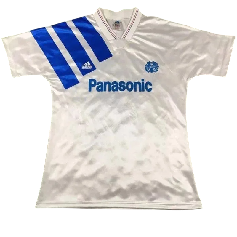 1991-1992 Olympique de Marseille domicile Maillot manches courtes