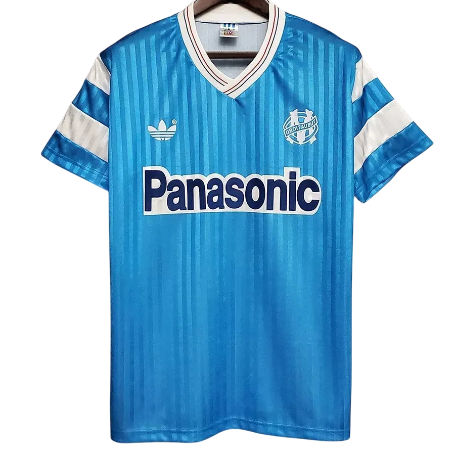 1990 Olympique de Marseille extérieur Maillot manches courtes