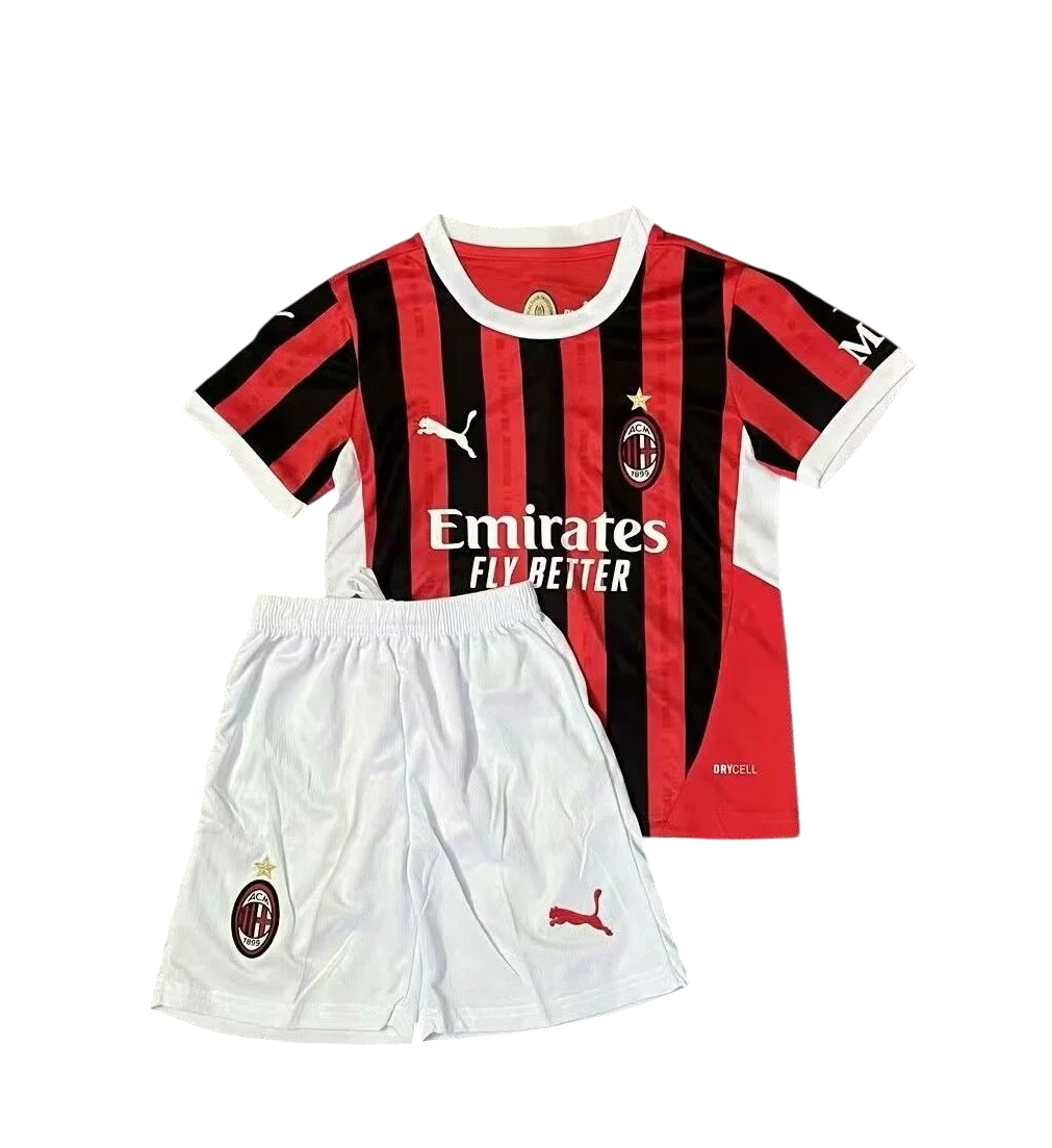 2024-2025 AC Milan maillots enfants manches courtes