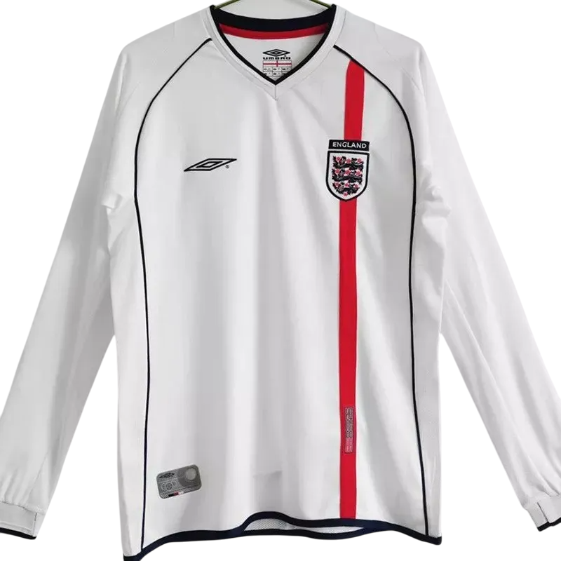 Maillot Angleterre 2002 manches courtes / manches longues