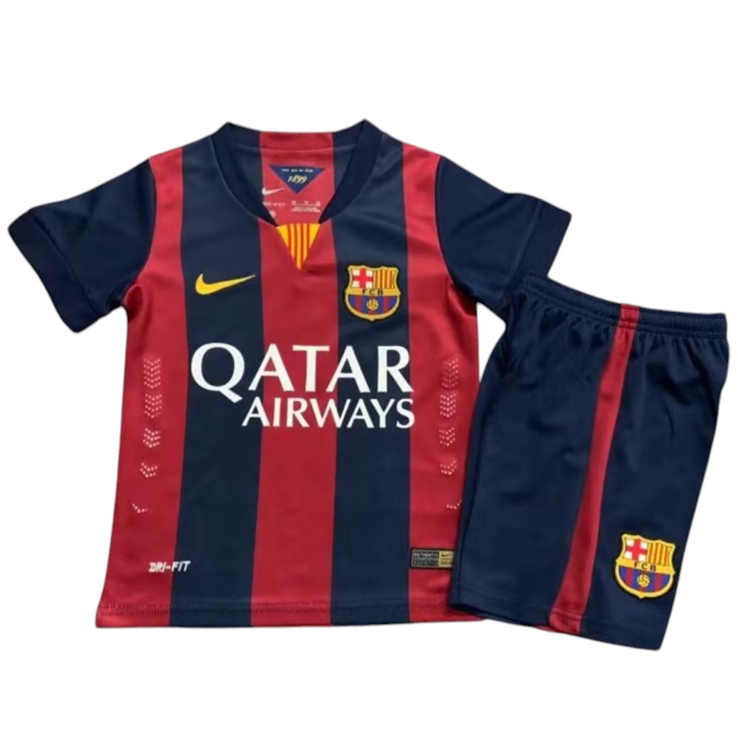2014-2015 FC Barcelone maillots enfants manches courtes
