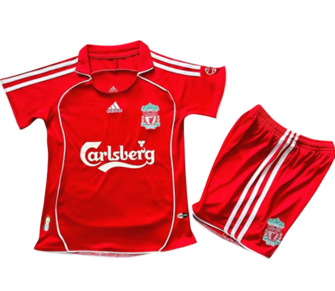 2006-2007 Liverpool maillots enfants manches courtes