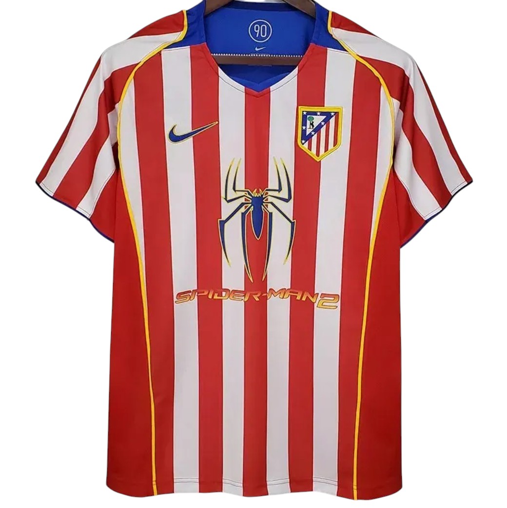 2004-2005 Athletico Madrid Maillot domicile manches courtes / manches longues
