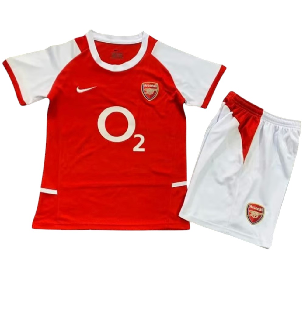 2002-2004 Arsenal maillots enfants manches courtes