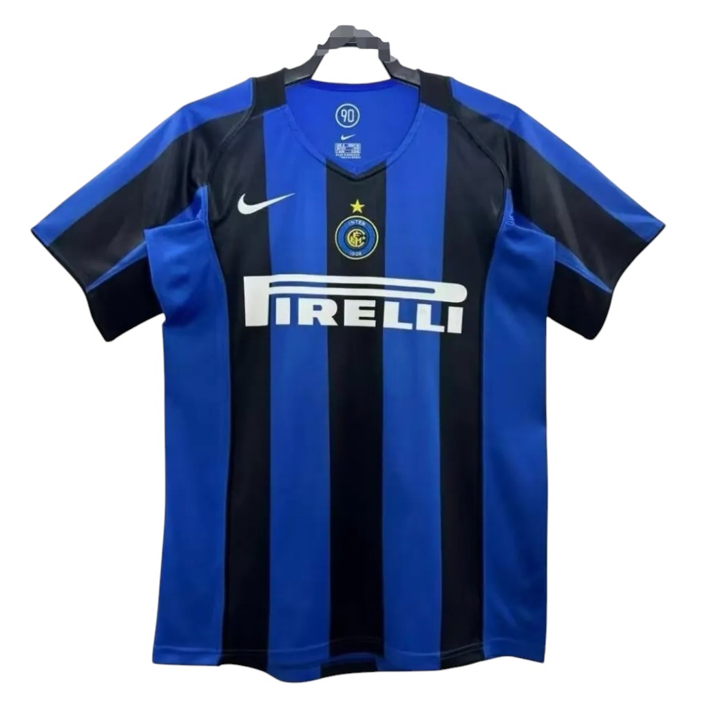 Inter Milan 2004-2005 Maillot domicile manches courtes / manches longues