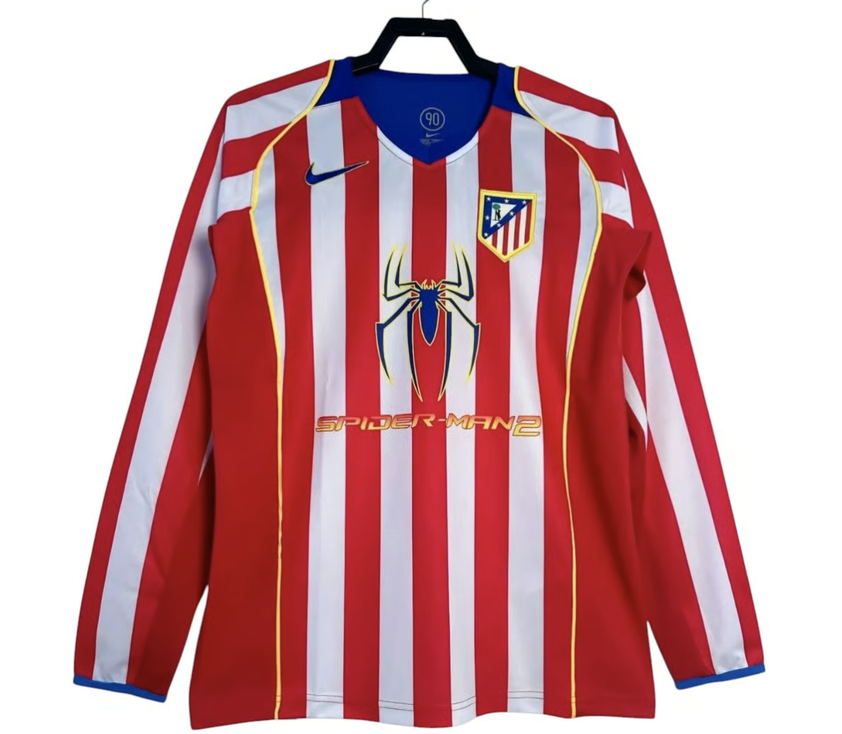 2004-2005 Athletico Madrid Maillot domicile manches courtes / manches longues