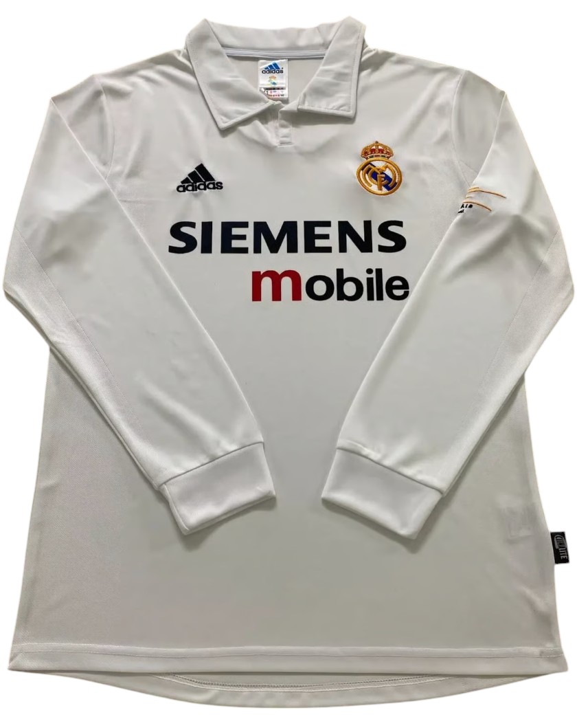 2002-2003 Real Madrid Maillot domicile manches longues