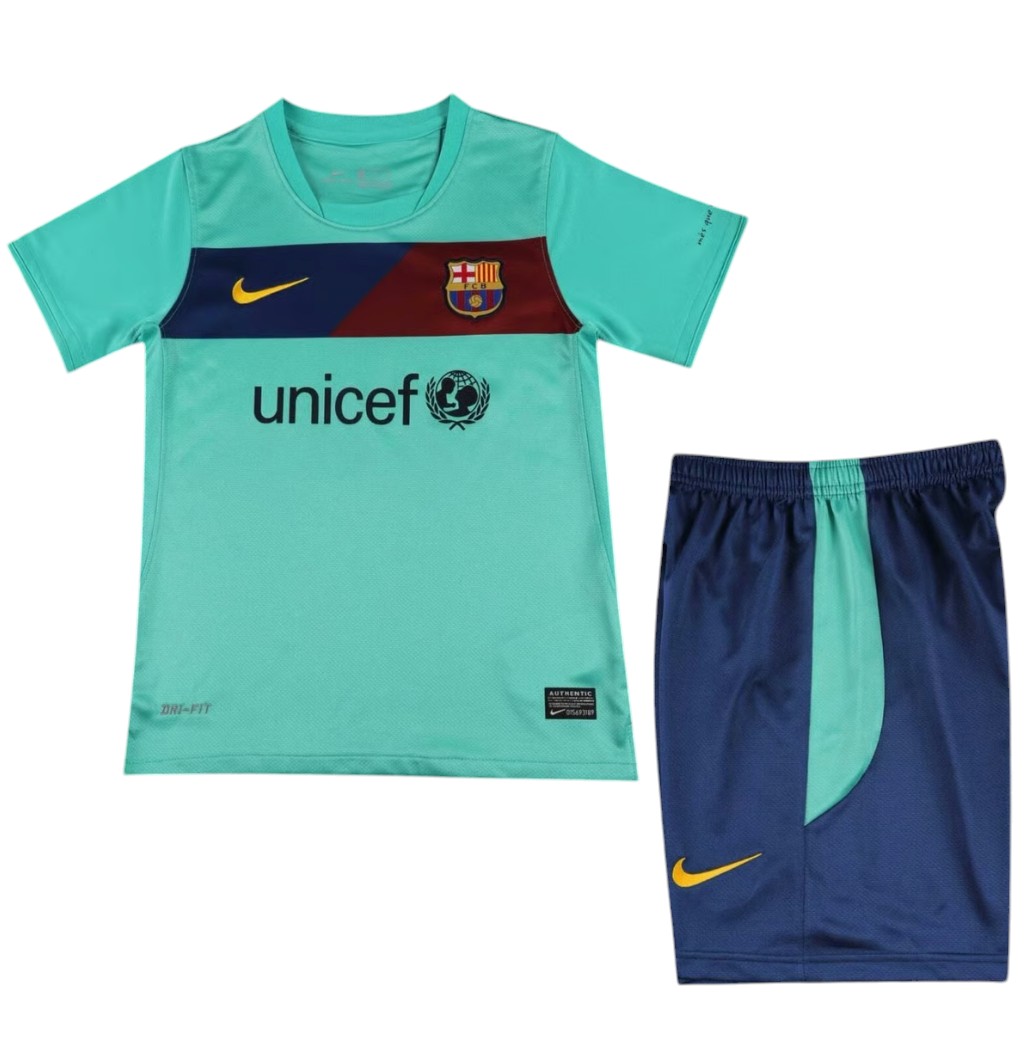 2010-2011 FC Barcelone maillots enfants manches courtes