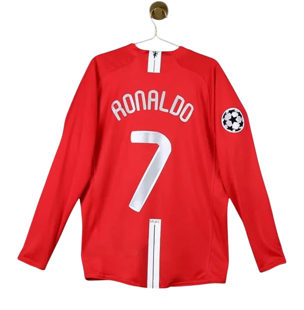 2007-2008 Manchester United maillot Ronaldo LDC manches longues