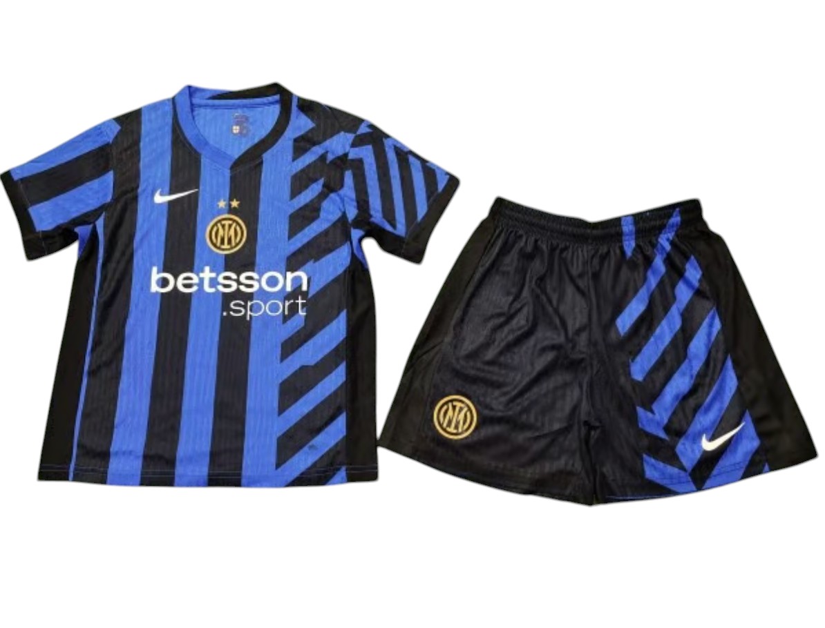 2024-2025 Inter Milan maillots enfants manches courtes