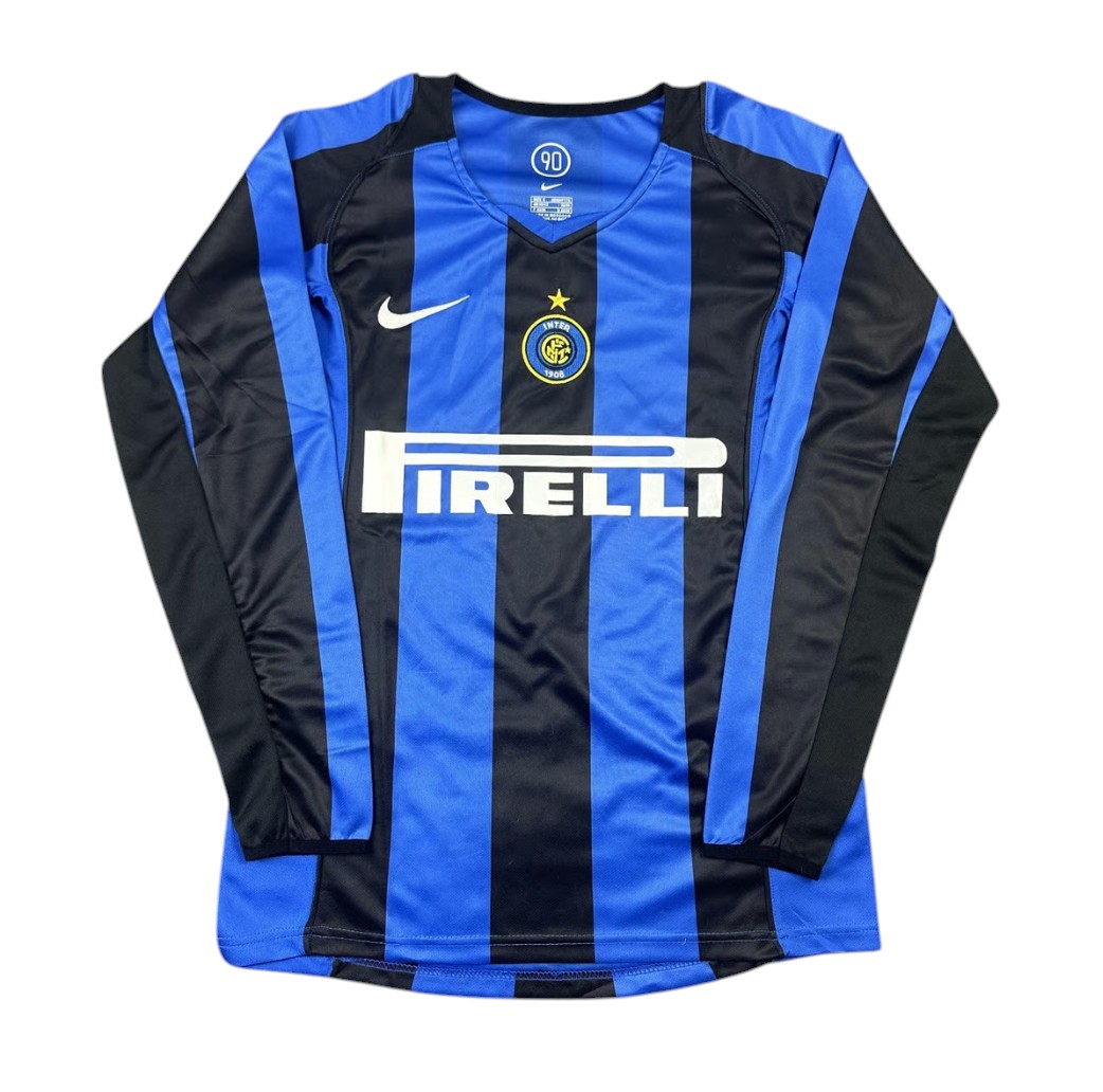 Inter Milan 2004-2005 Maillot domicile manches courtes / manches longues