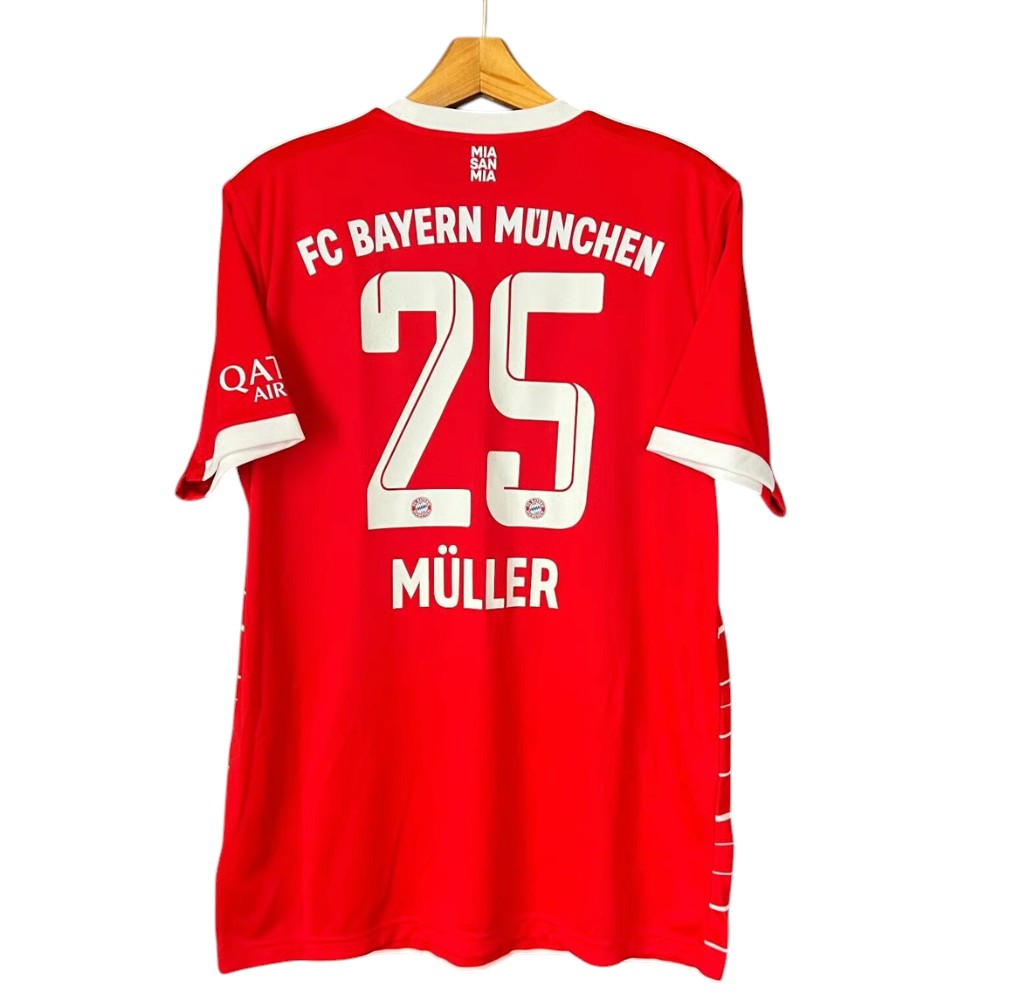 2022-2023 Bayern Munich Maillot Muller manches courtes