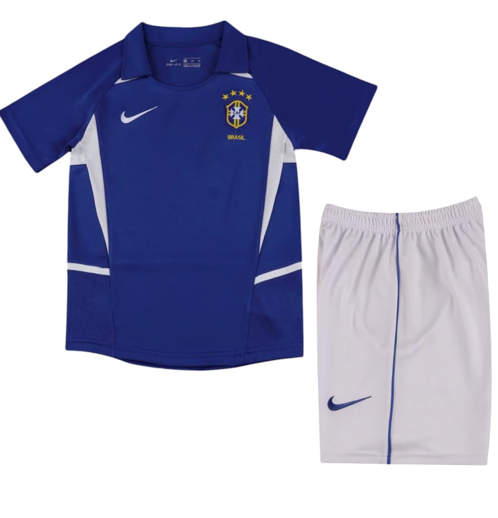 2002 Brésil maillots enfants manches courtes