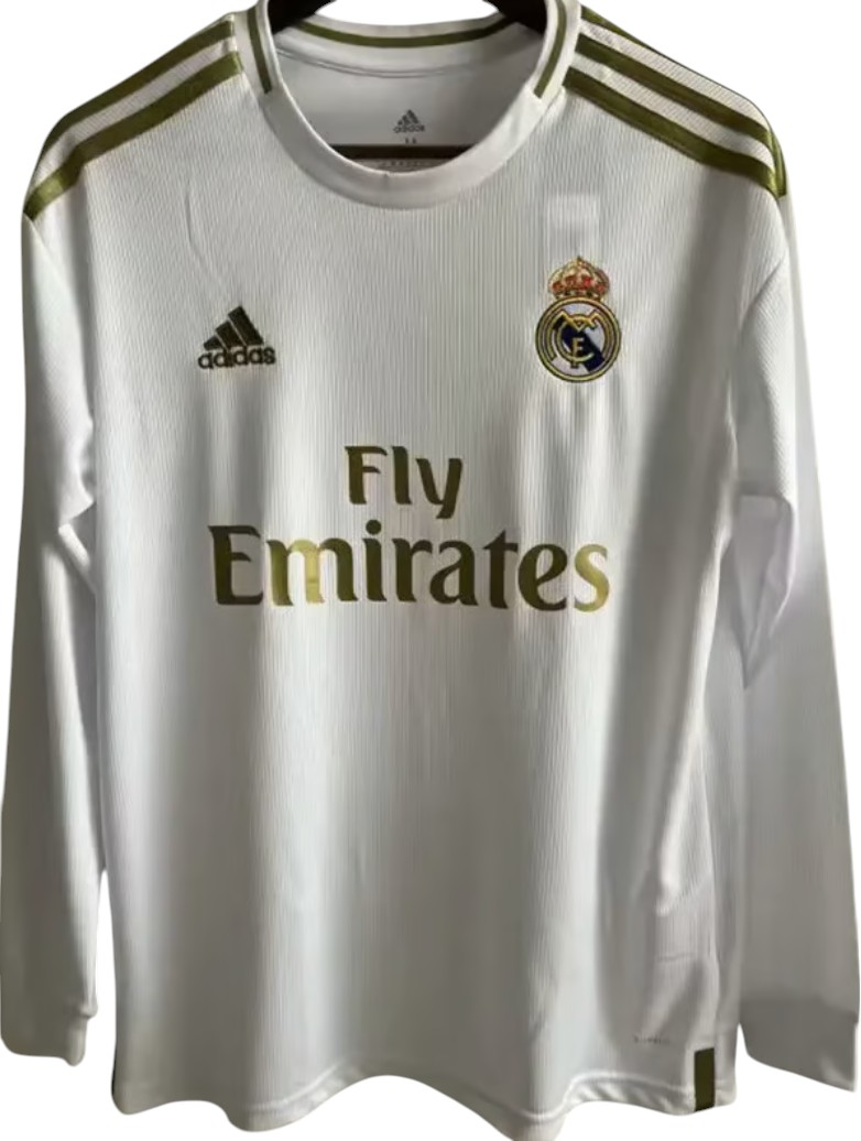 2019-2020 Real Madrid Maillot domicile manches longues