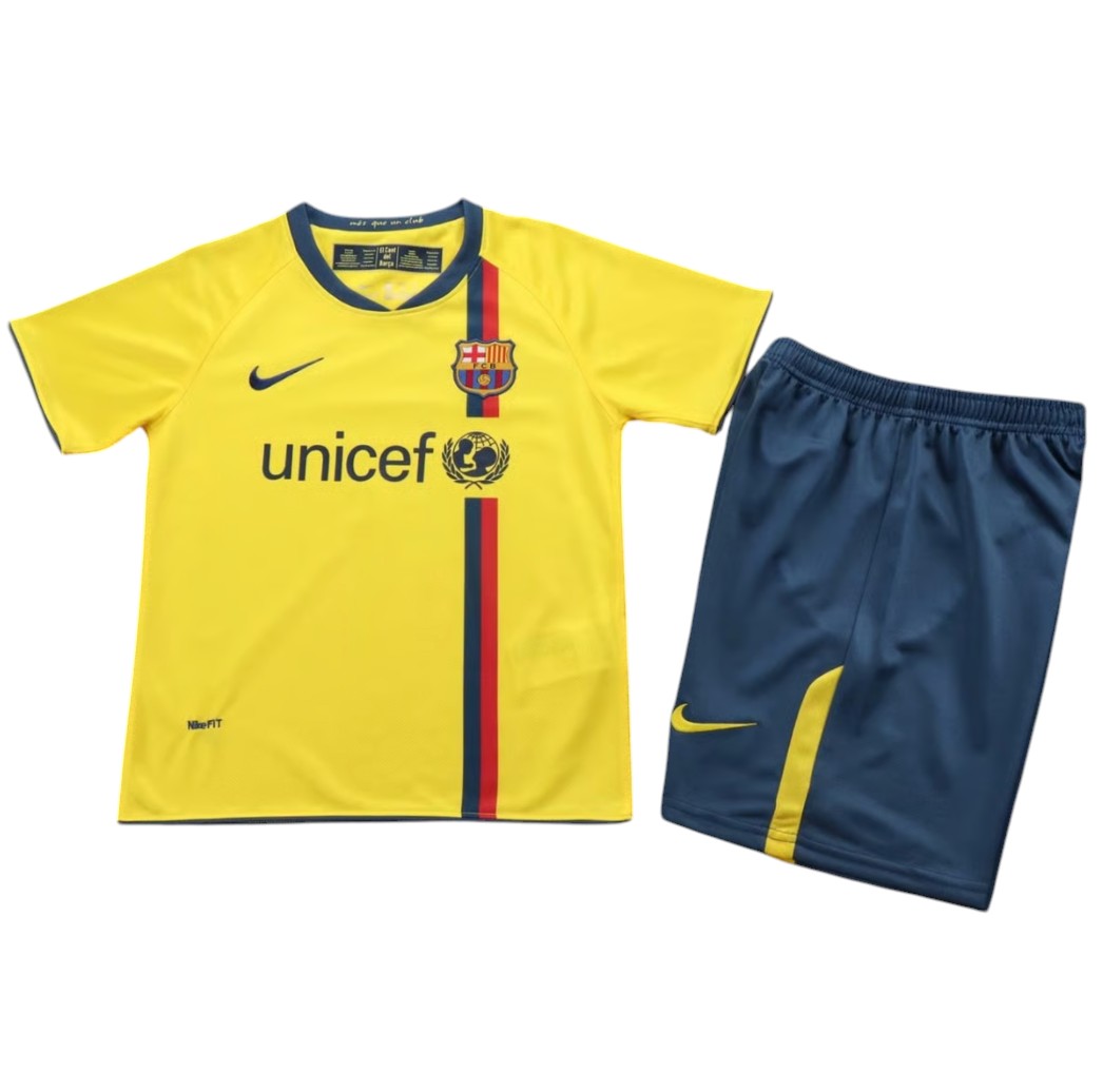 2008-2009 FC Barcelone maillots enfants manches courtes