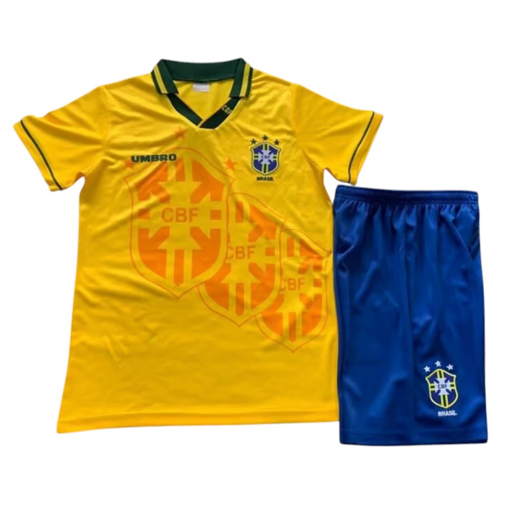1994 Brésil maillots enfants manches courtes